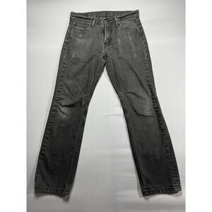 Levi's 513 Men's Slim Fit Straight Leg Gray Denim Jeans - Size 30x30 (30x28.5)